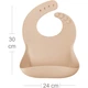 Слинявчик MinikOiOi силіконовий 100% BASICS - Bubble Beige / Powd, 2шт (101020066) - зображення 8