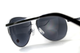 Окуляри біфокальні (захисні) Global Vision Aviator Bifocal (+2.5) (gray), чорні біфокальні лінзи в металевій оправі - зображення 3