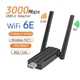 Трехдиапазонный USB 3.0 Wi-Fi 6E 3000Mbps (AX) адаптер 2.4G/5G/6Ghz (U3-AX3000) - изображение 1