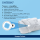 Ковдра Dormeo всесезонна полуторна 155х210 Wellsleep Advanced Карбон (7630033948333) - зображення 5