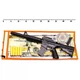 Игрушечный автомат с мягкими пулями PF Golden Gun 910GG Детсое оружие Золотисто-Черный - изображение 2