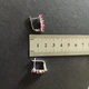 Срібні сережки з натуральним рубіном 3.99ct (2147053) - зображення 4