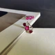 Срібні сережки з натуральним рубіном 3.99ct (2147053) - зображення 6