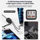 Зарядний пристрій Asometech 75W (2xUSB, 3xType-C) Quick charge - зображення 10