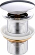 Донный клапан для раковины PERLA Click-Clack латунь хром PSA2101 - изображение 1
