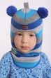 Зимова шапка шолом Beezy для хлопчика 1402-58-23 Ведмедик нар. 2 (50-53 см) - зображення 1