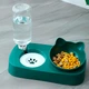 Миска для котов Taotaopets 119906 Forest Green 22*28,2*14,5 см двойная с поилкой - изображение 5