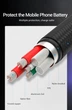 Кабель Vention 2м USB-Type-C 40Вт (4А/10В) 480 Мбит/с USB-A на USB-C Алюминиевый корпус для Быстрой Зарядки Черный - изображение 5