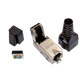 Конектор мережевий RJ45, STP, cat.6A, 50μ, 1.45мм, зі вставкою Kingda LW-NP-021-C6A - зображення 1