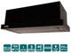 Вытяжка VENTOLUX GARDA 60 BK (700) LED - изображение 2