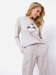 Piżama (bluza + spodnie) Aruelle Sadie pajama long S Szara (5905616141770) - obraz 3