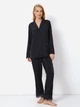 Пижама (рубашка + брюки) Aruelle Brigitte pajama long S Черная (5905616142326) - изображение 1