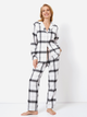 Піжама (сорочка + штани) Aruelle Catalina pajama long 2XL Біла (5905616143095) - зображення 1