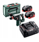 Аккумуляторный перфоратор Metabo KH 18 LTX BL 28 Q 2 акб 5.5 Ah, з/у, в кейсе (601715660) - изображение 1