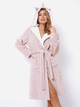 Халат жіночий Aruelle Luise bathrobe L Рожевий (5905616140964) - зображення 3