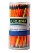 Набор карандашей графитовых Buromax Neon НВ с ластиком 100 шт. ассорти (BM.8520) - изображение 3