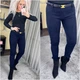 Fashions • Брюки женские на меху Caroline Fashions 62-64 синий (№159(мех)-ол-мн) - изображение 2