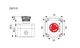 Пост одноместный "Стоп" 230V 1NC IP65 грибок [4771624] ESB1Y-V1 ETI - изображение 2