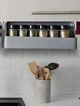 Подвесной органайзер набор емкостей для специй Under-shelf Spice Rack 6 шт - изображение 4