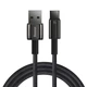 Кабель быстрой зарядки USB to Type-C Baseus Tungsten Gold 100W High Power 1m, чёрный - изображение 1