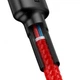 Кабель USB-Type-C Baseus Cafule 2A 3m, червоний - зображення 4