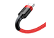 Кабель «USB to Type-C» Baseus Cafule QC3.0 3A 1m, красный - изображение 2