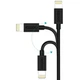 Кабель USB AM-Lightning M Choetech IP0026 1.2м MFi 2.4A чорний - зображення 3