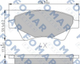 Тормозные колодки FOMAR FO908281 Renault Kangoo, Megane, Scenic, Grand Scenic 410601241R, 410608713R, 7701206044 - изображение 1