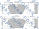Тормозные колодки FOMAR FO449481 BMW 5 Series, 7 Series, 3 Series 34111153910, 34111157039, 34111157569 - изображение 1