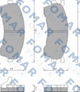 Тормозные колодки FOMAR FO459481 Mazda 626, Xedos 6 3894048, 3898530, 3922123 - изображение 1