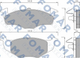 Тормозные колодки FOMAR FO682581 Seat Cordoba, Ibiza, Toledo; Volkswagen Polo, Golf, Vento 140698151B, 1H0698151B, 1H0615105E - изображение 1