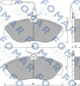 Тормозные колодки FOMAR FO629481 Fiat Ducato; Citroen Jumper; Peugeot Boxer 425116, 425117, 425451 - изображение 1