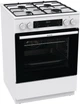 Плита Gorenje комби, 71л, 60x60см, дисплей, чугун, с крышкой, программатор IconLed,нерж (GKS6C70XF) - изображение 3