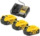 Зарядное устройство DeWalt DCB1104P3 + Аккумуляторы 18В XR Li-Ion 5 А-г (DCB184) 3 шт. - изображение 1