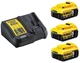 Зарядное устройство DeWalt DCB1104P3 + Аккумуляторы 18В XR Li-Ion 5 А-г (DCB184) 3 шт. - изображение 4