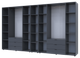 Комплект Doros Гелар с Этажеркой Графит 4+4 ДСП 348.2х49.5х203.4 (42005065) - изображение 2