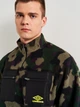 Толстовка на флисе, на молнии мужская Umbro Terrain Polar Fleece 1/2 Zip C10029-JSU L Темно-зеленая с черным (5057807701109) - изображение 4