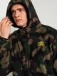Толстовка на флисе, на молнии мужская Umbro Terrain Polar Fleece Zip Hoodie C10030-JSU L Темно-зеленая с черным (5057807701154) - изображение 4