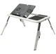 Портативний складаний столик для ноутбука з охолодженням 2 USB кулерами E-Table LD-09 (Чорний) - зображення 6