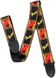 Ремінь гітарний FENDER 2 MONOGRAMMED BLACK / YELLOW / RED STRAP - зображення 3