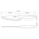 Кухонний ніж Tramontina Plenus Light Grey Chef 152 мм (23426/136) - изображение 3
