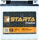 Акумулятор мото 12v 9Ah 80А під болт (заряджений без електроліту) Starta (2000002516729) - зображення 1