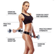Виброгантель гантеля тренажер для фитнеса Supretto Shake Weight 1.1 кг виброгантеля - изображение 4