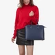 Сумка женская кожаная тоут средняя Regina Notte Tote 01387_m Темно-синий - изображение 2