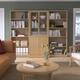 Книжкова шафа IKEA TONSTAD 245x201 см дубовий шпон (395.150.60) - зображення 2