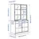 Сервант IKEA TONSTAD 121x201 см дубовий шпон (595.150.64) - зображення 3