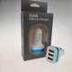 Переходник USB в прикуривателе на 3 входа (Бело-синий цвет), Авто зарядка на 3 USB 20047 - изображение 1