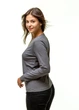 Лонгслив женский Наталюкс XL серый (4123588000051) - изображение 2