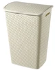 Кошик для білизни пластиковий Curver My Style 55l, кремовий - зображення 1
