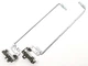 Петлі для HP Pavilion 15-AC, 15-AF, 15-BA, 15-AY, 250 G4, 255 G4 G5 (AM1EM000100 + AM1EM000200). Пара. Ліва + права. (64854) - зображення 1